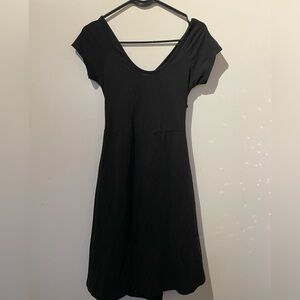 Pact Black Criss Cross Comfy Soft Mini Dress